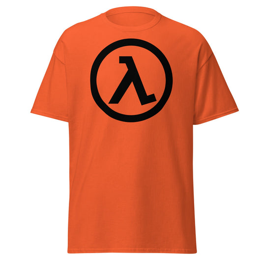 Half - Life Lambda Orange T-Shirt - HEV Suit Gaming Tee - S - T-Shirts Online