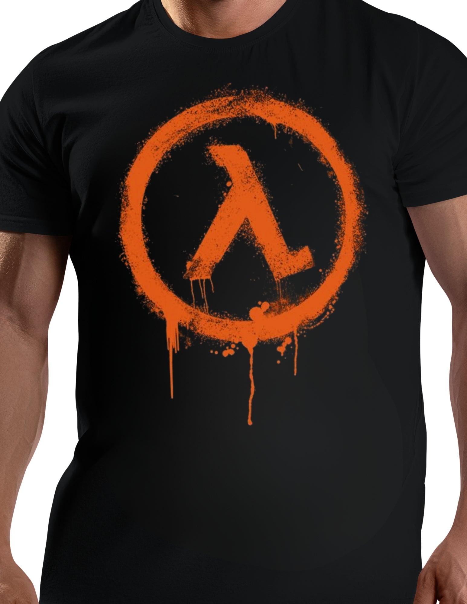 Half Life Retro Gaming T-Shirt | Black Mesa T-Shirt - Black - T-Shirts Online