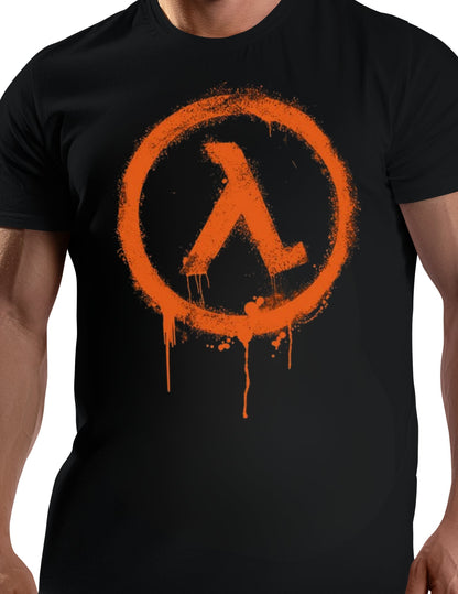 Half Life Retro Gaming T-Shirt | Black Mesa T-Shirt - Black - T-Shirts Online