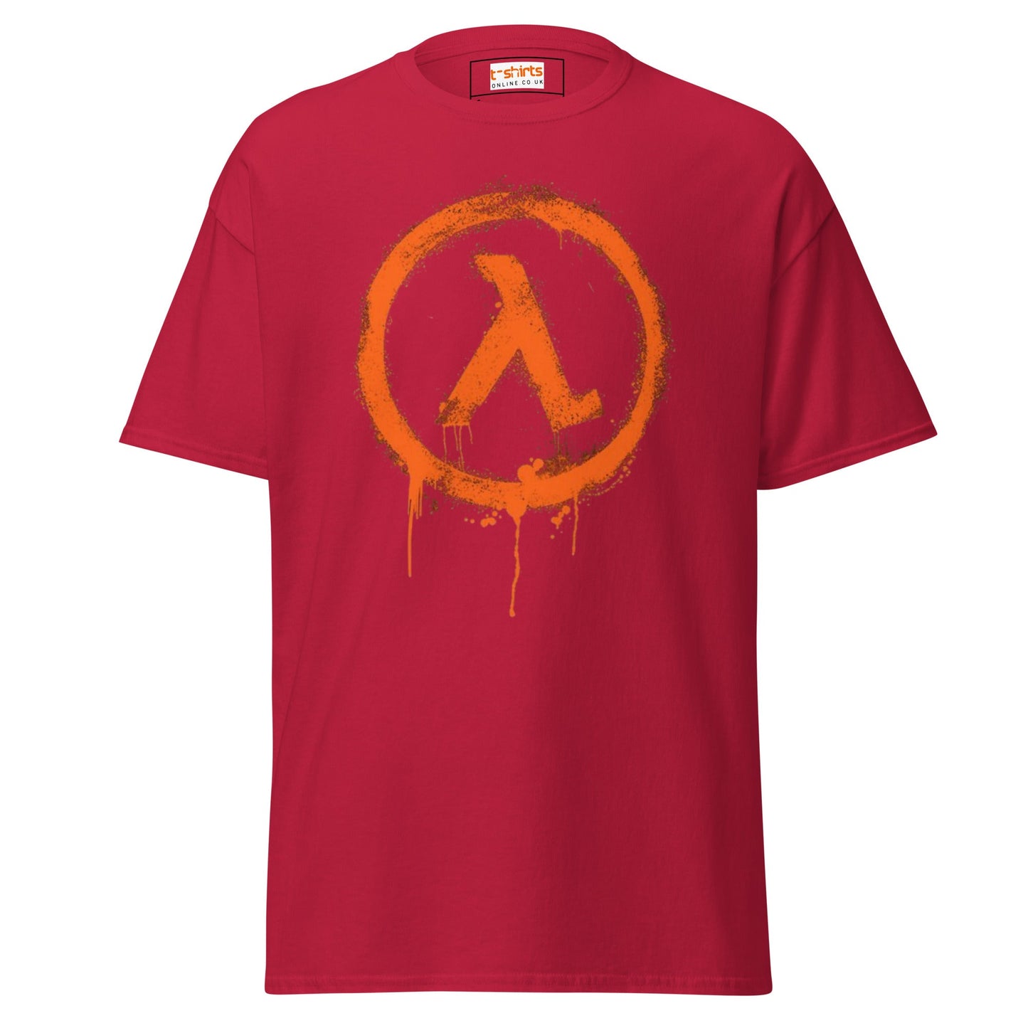 Half Life Retro Gaming T-Shirt | Black Mesa T-Shirt - Cardinal - T-Shirts Online