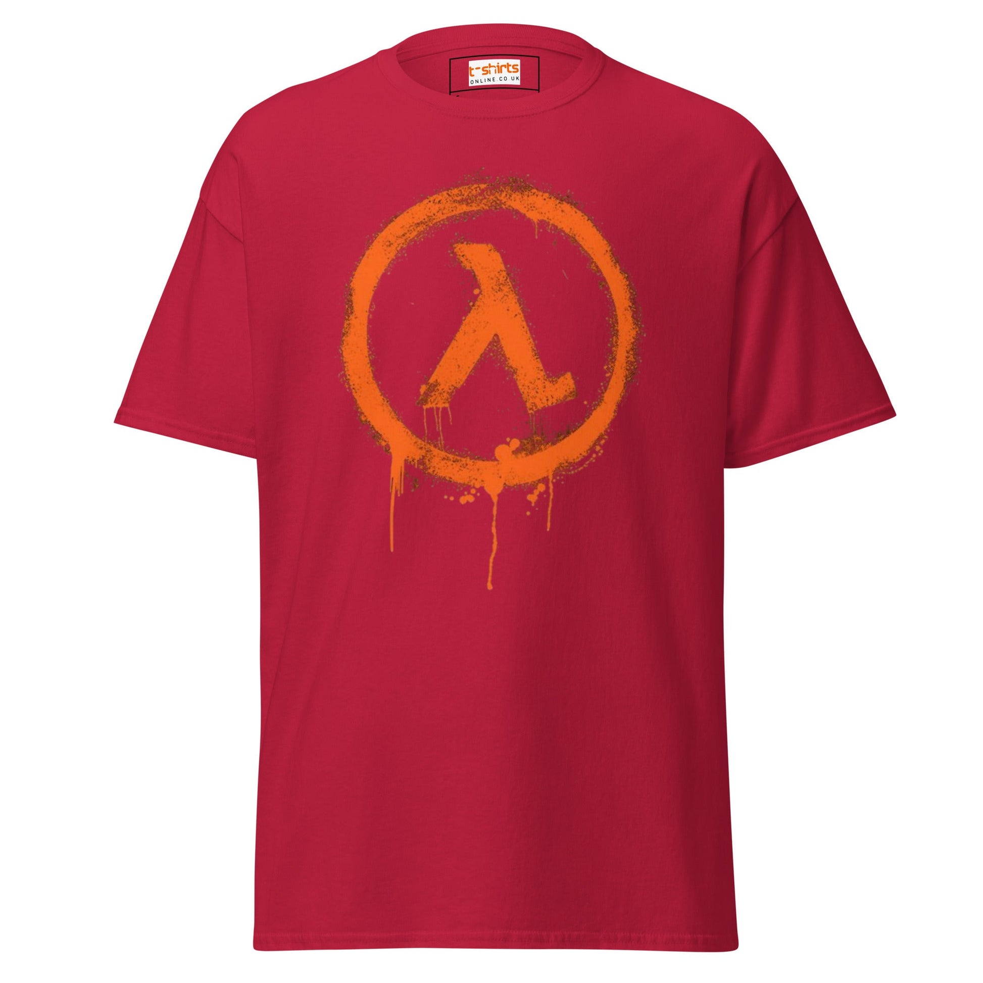 Half Life Retro Gaming T-Shirt | Black Mesa T-Shirt - Cardinal - T-Shirts Online