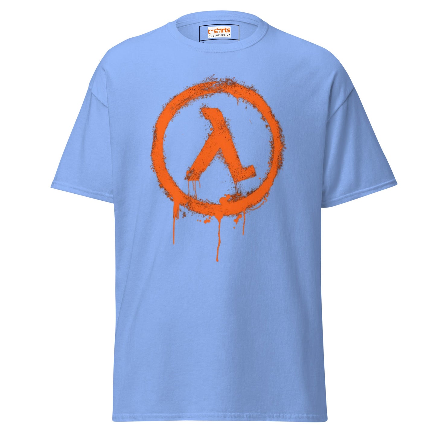 Half Life Retro Gaming T-Shirt | Black Mesa T-Shirt - Carolina Blue - T-Shirts Online