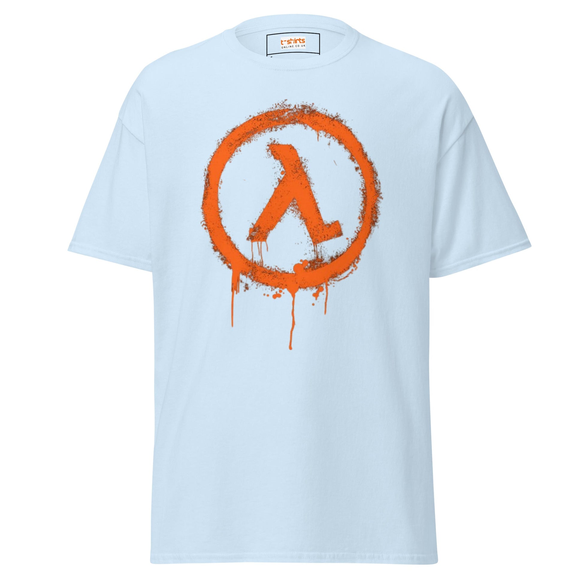 Half Life Retro Gaming T-Shirt | Black Mesa T-Shirt - Light Blue - T-Shirts Online