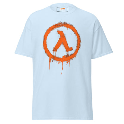Half Life Retro Gaming T-Shirt | Black Mesa T-Shirt - Light Blue - T-Shirts Online
