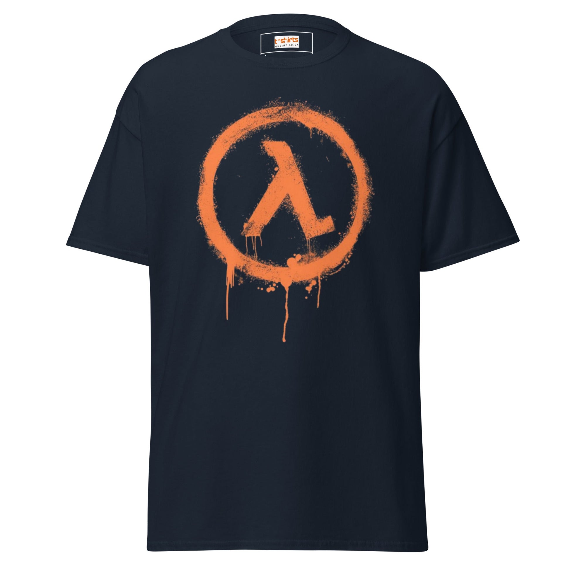 Half Life Retro Gaming T-Shirt | Black Mesa T-Shirt - Navy - T-Shirts Online