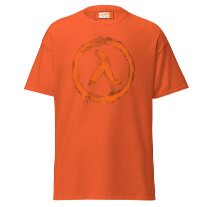 Half Life Retro Gaming T-Shirt | Black Mesa T-Shirt - Orange - T-Shirts Online
