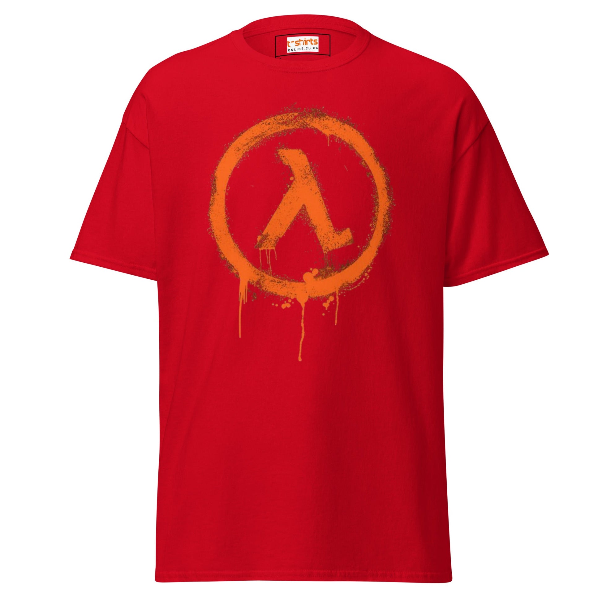 Half Life Retro Gaming T-Shirt | Black Mesa T-Shirt - Red - T-Shirts Online