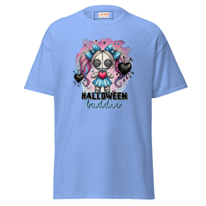 Halloween Baddie | Voodoo Doll T-Shirt - Carolina Blue - T-Shirts Online
