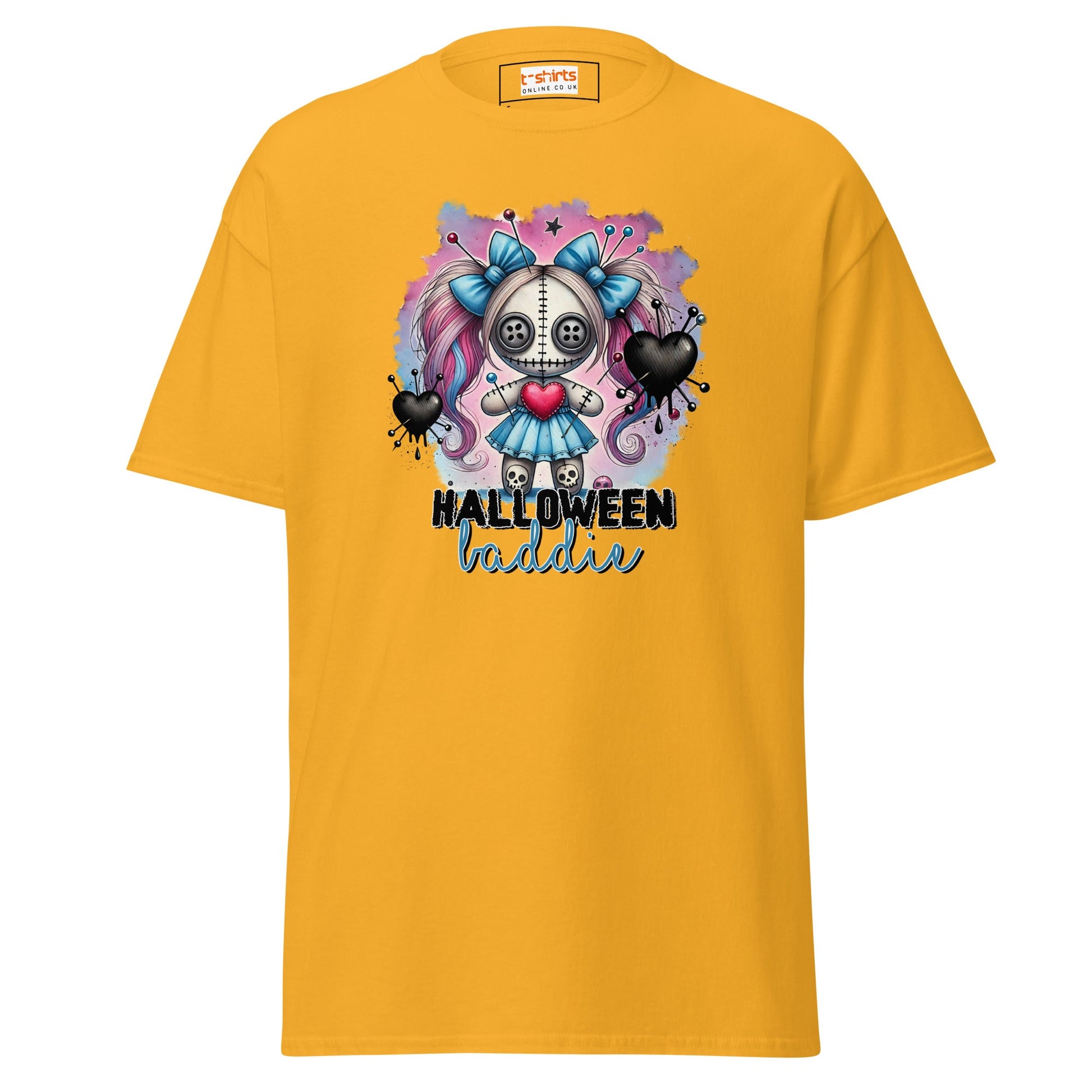 Halloween Baddie | Voodoo Doll T-Shirt - Gold - T-Shirts Online