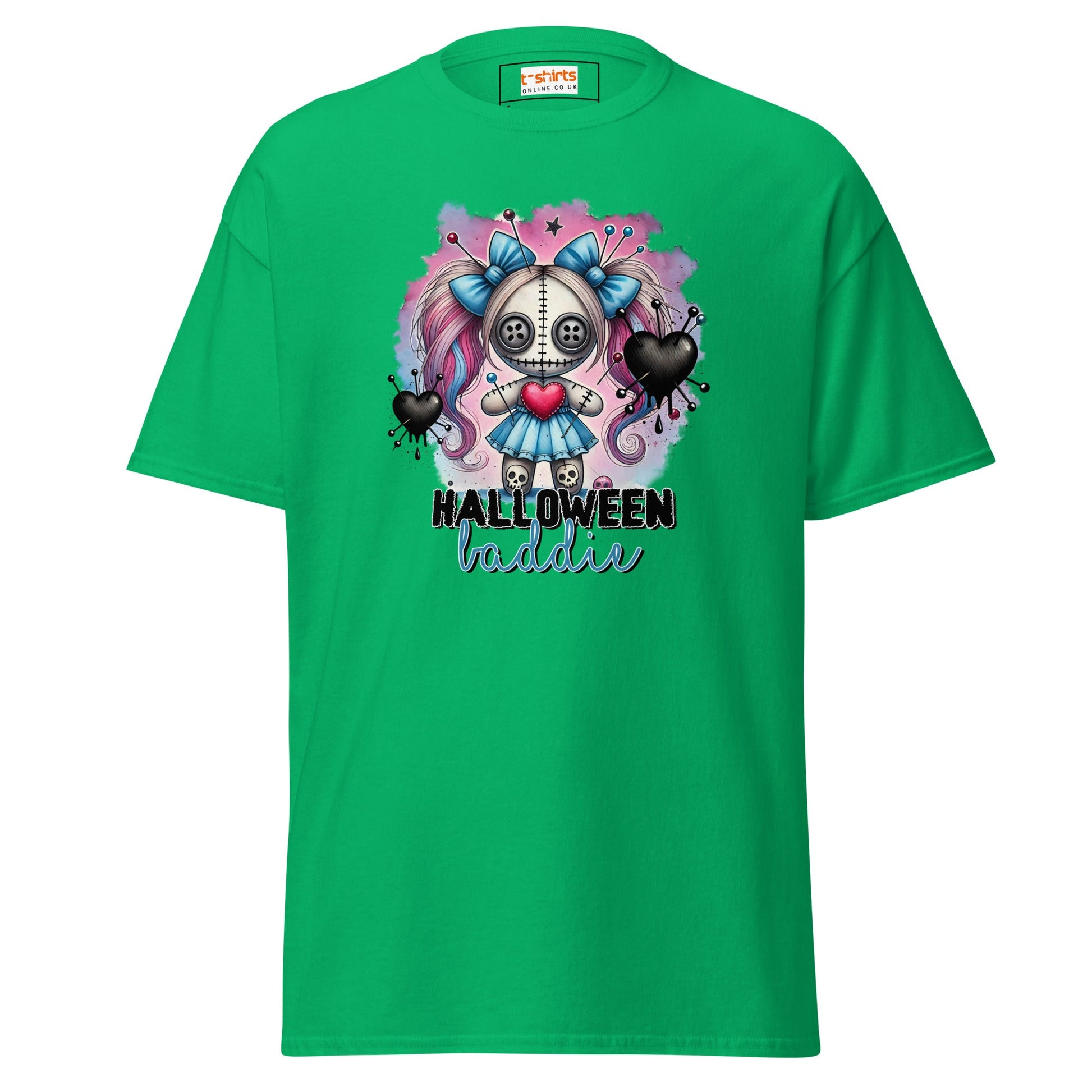 Halloween Baddie | Voodoo Doll T-Shirt - Irish Green - T-Shirts Online