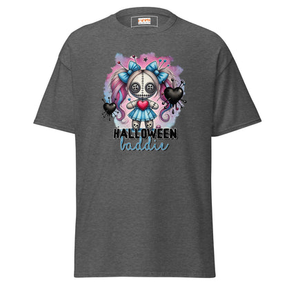 Halloween Baddie | Voodoo Doll T-Shirt - Dark Heather - T-Shirts Online