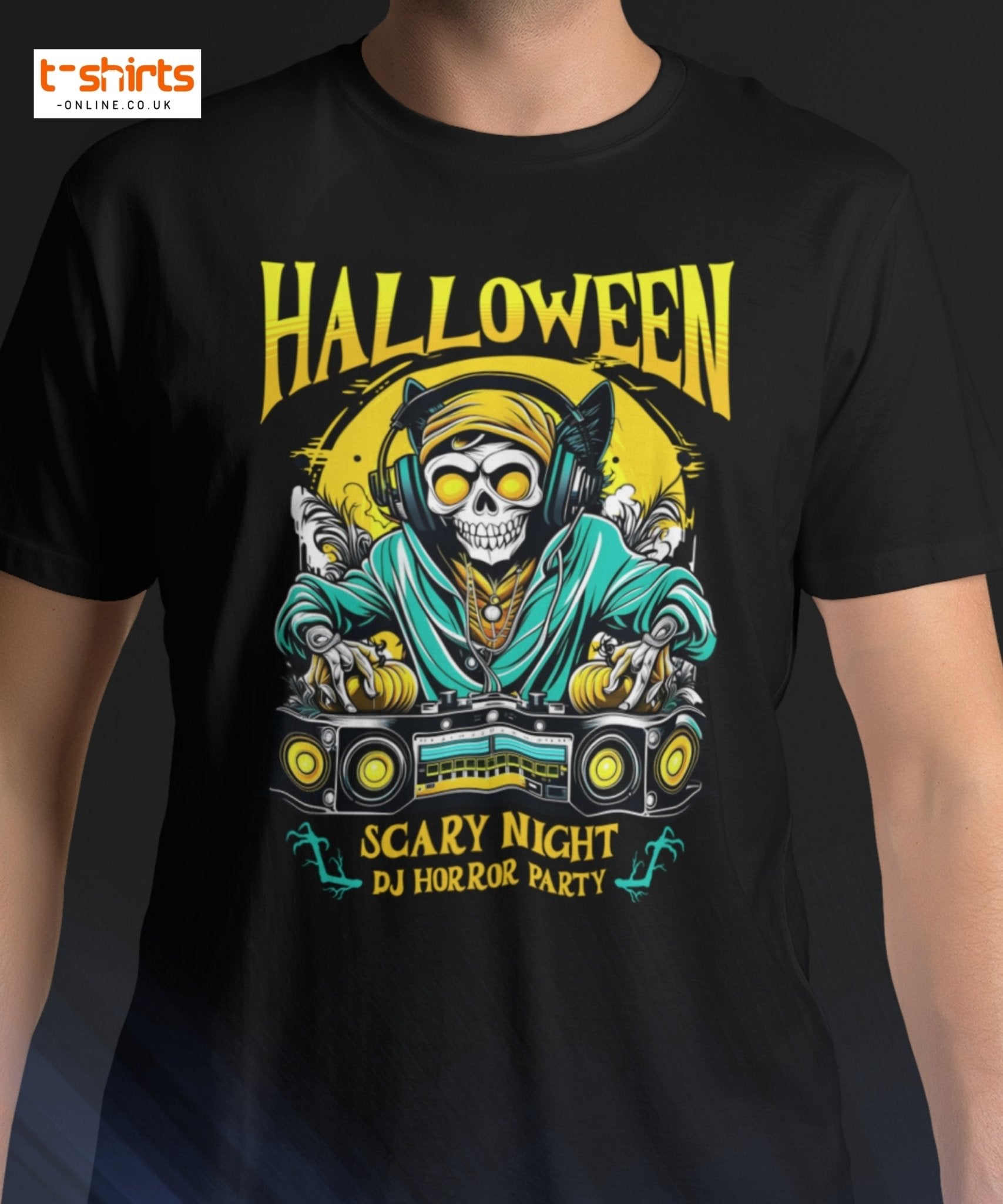 Halloween DJ Scary Night Party T-Shirt - Color - T-Shirts Online