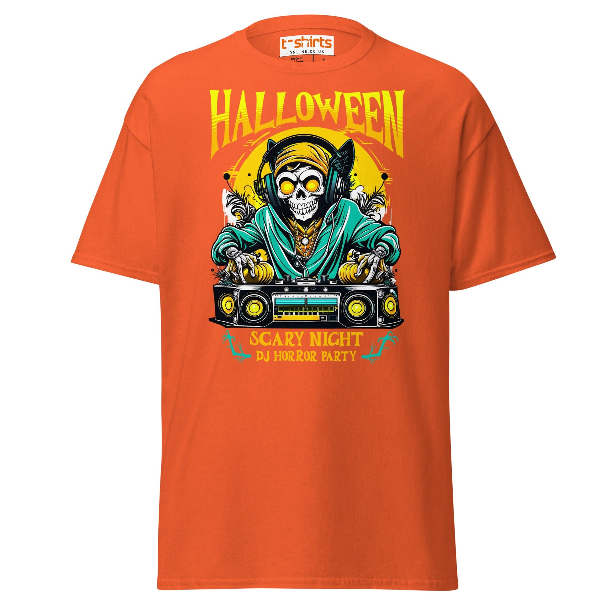 Halloween DJ Scary Night Party T-Shirt - Color - T-Shirts Online