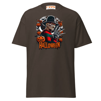 Halloween Horror T-Shirt | Creepy Pumpkin & Claw Tee - Dark Chocolate - T-Shirts Online