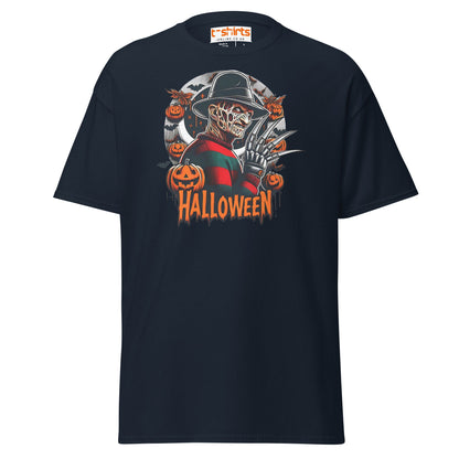 Halloween Horror T-Shirt | Creepy Pumpkin & Claw Tee - Navy - T-Shirts Online