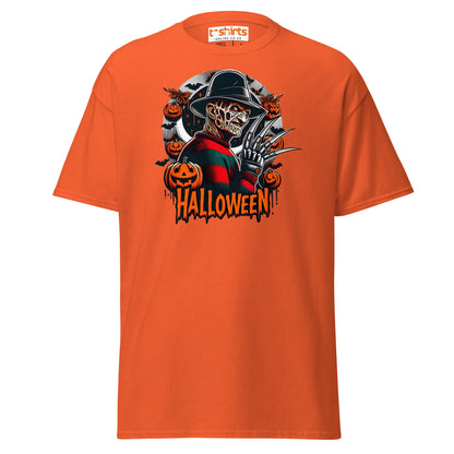 Halloween Horror T-Shirt | Creepy Pumpkin & Claw Tee - Orange - T-Shirts Online