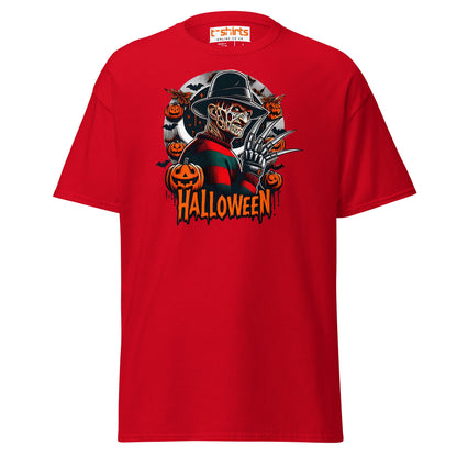 Halloween Horror T-Shirt | Creepy Pumpkin & Claw Tee - Red - T-Shirts Online