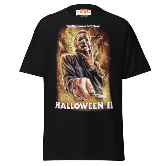 Halloween II T-Shirt | Retro Horror Movie Art Tee - Black - T-Shirts Online