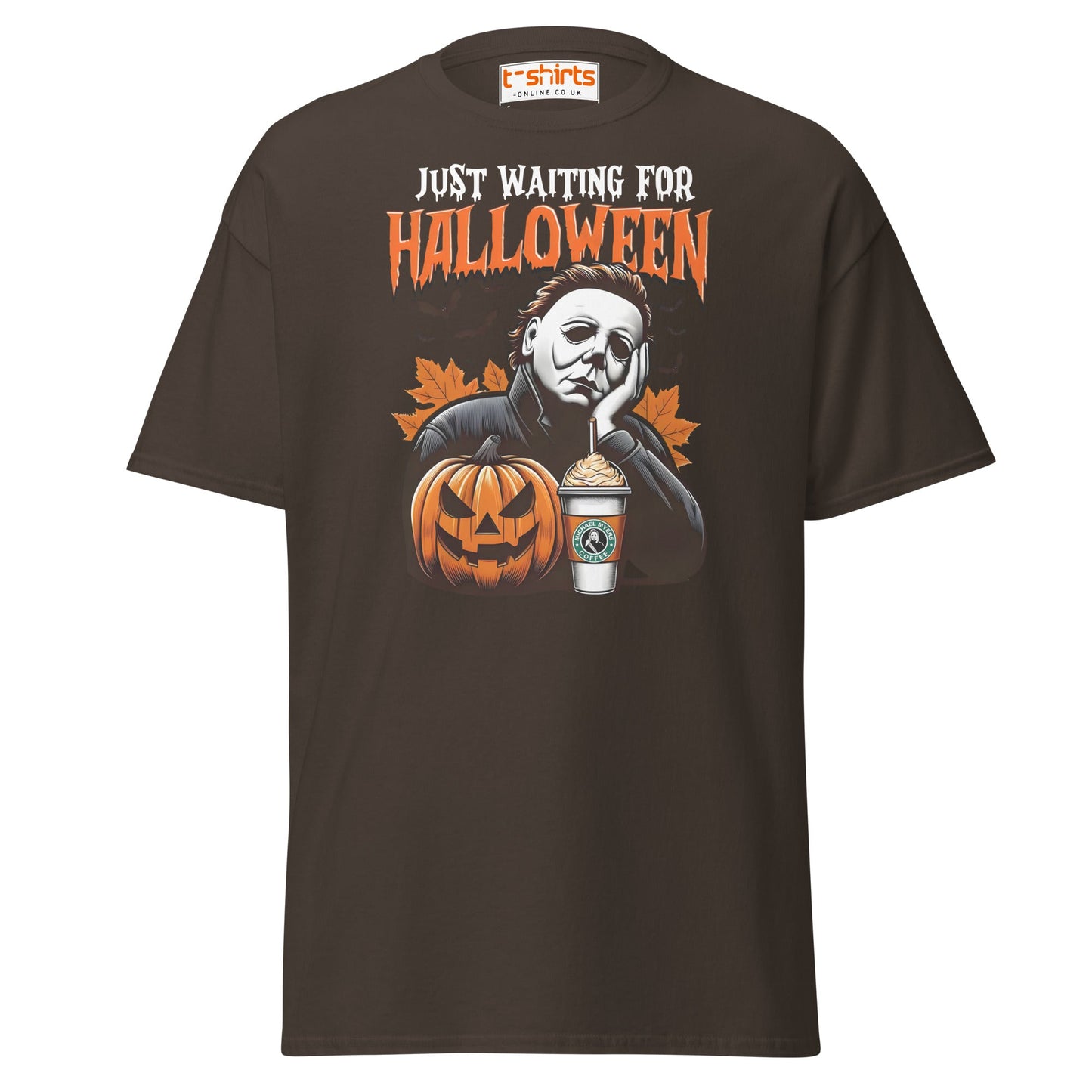 Halloween Michael Myers Coffee T-Shirt - Dark Chocolate - T-Shirts Online