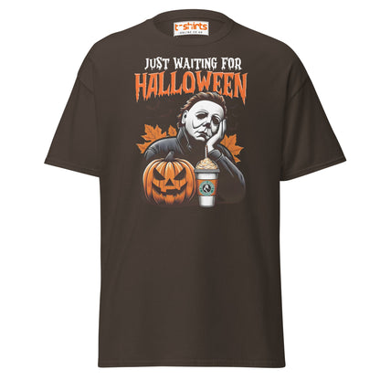 Halloween Michael Myers Coffee T-Shirt - Dark Chocolate - T-Shirts Online