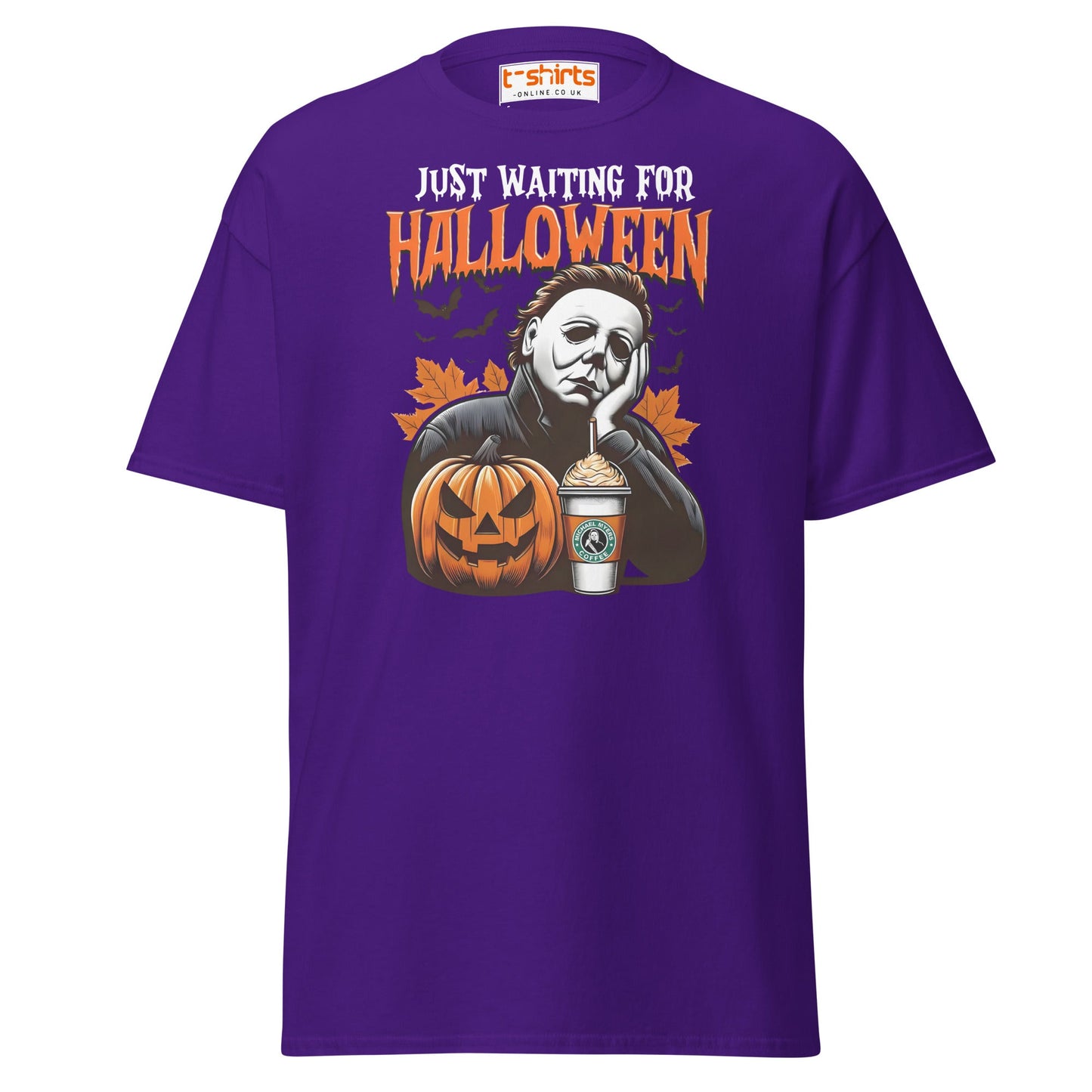 Halloween Michael Myers Coffee T-Shirt - Purple - T-Shirts Online
