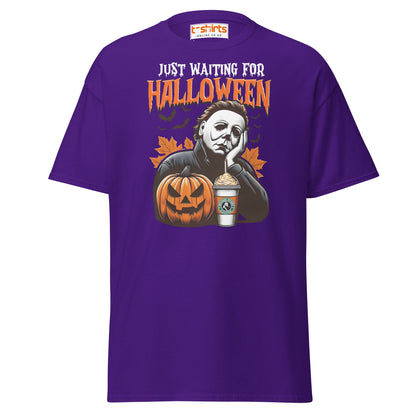 Halloween Michael Myers Coffee T-Shirt - Purple - T-Shirts Online