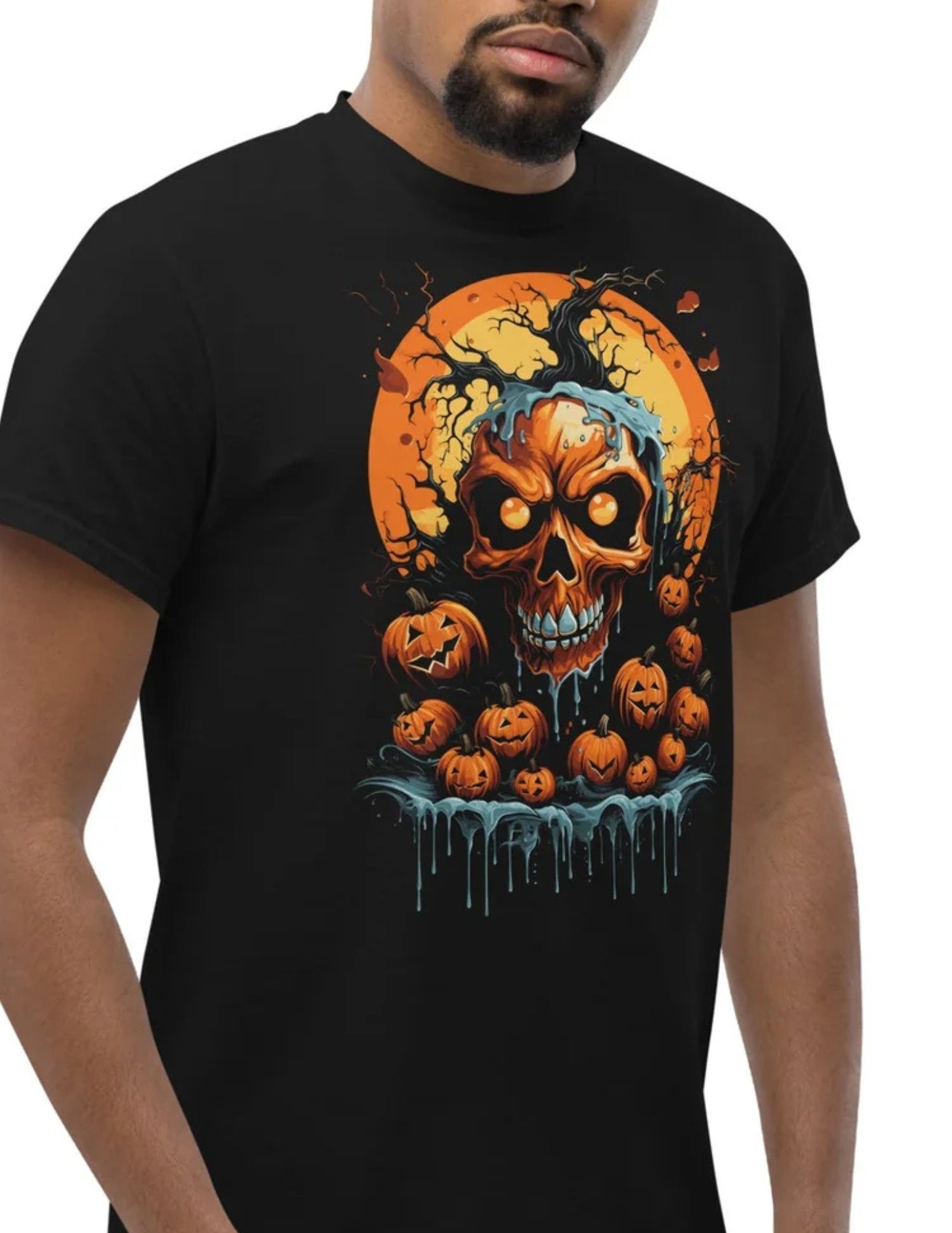 Halloween Skull | Unisex T-Shirt - S - T-Shirts Online