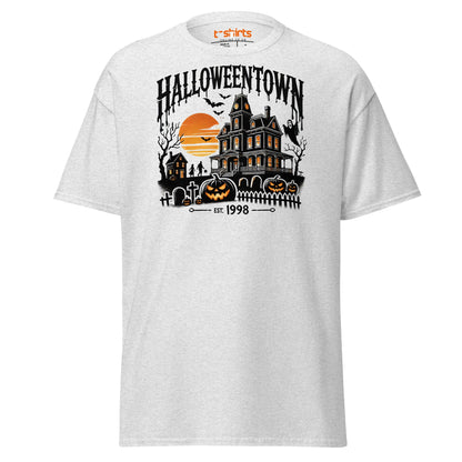 Halloweentown Haunted House Halloween T-Shirt - Ash - T-Shirts Online