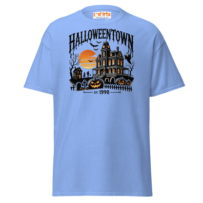 Halloweentown Haunted House Halloween T-Shirt - Carolina Blue - T-Shirts Online