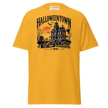 Halloweentown Haunted House Halloween T-Shirt - Gold - T-Shirts Online
