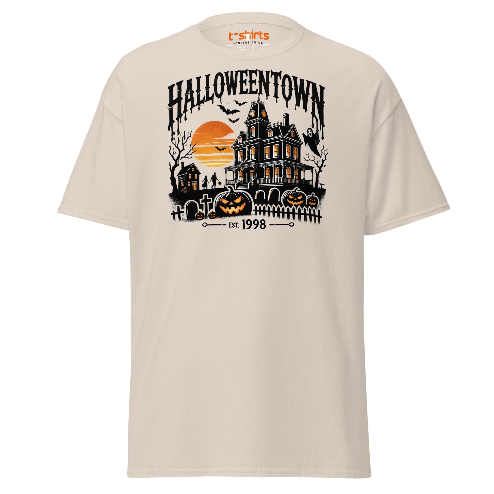 Halloweentown Haunted House Halloween T-Shirt - Natural - T-Shirts Online