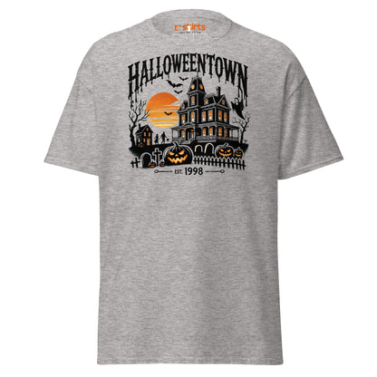 Halloweentown Haunted House Halloween T-Shirt - Sport Grey - T-Shirts Online