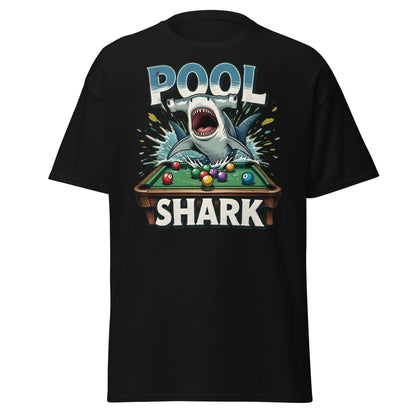 Hammerhead Pool Shark T-Shirt - Funny Billiards Pun Tee - Black - T-Shirts Online