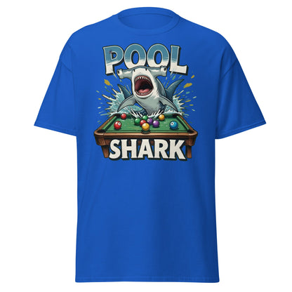 Hammerhead Pool Shark T-Shirt - Funny Billiards Pun Tee - Royal - T-Shirts Online