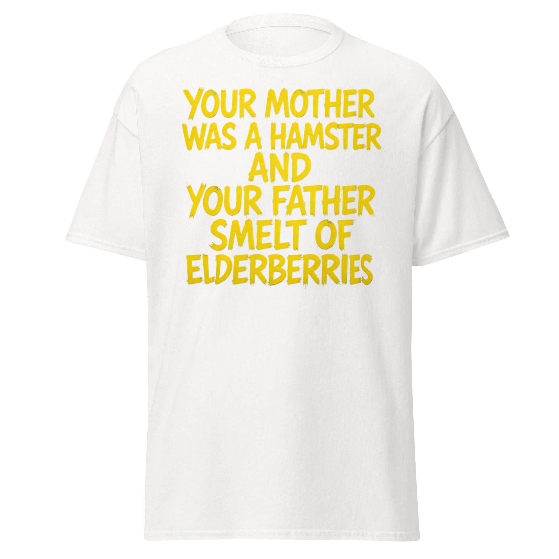 Hamster & Elderberries Funny Quote T-Shirt - White - T-Shirts Online