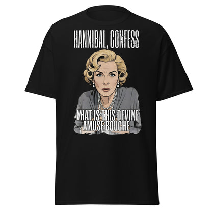 Hannibal Amuse Bouche Funny Pop Art T-Shirt - Black - T-Shirts Online