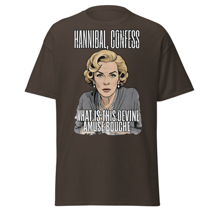 Hannibal Amuse Bouche Funny Pop Art T-Shirt - Dark Chocolate - T-Shirts Online