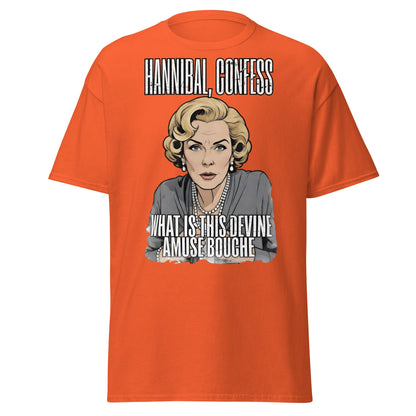 Hannibal Amuse Bouche Funny Pop Art T-Shirt - Orange - T-Shirts Online