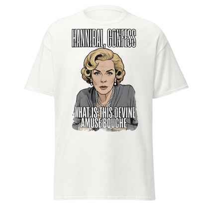 Hannibal Amuse Bouche Funny Pop Art T-Shirt - White - T-Shirts Online