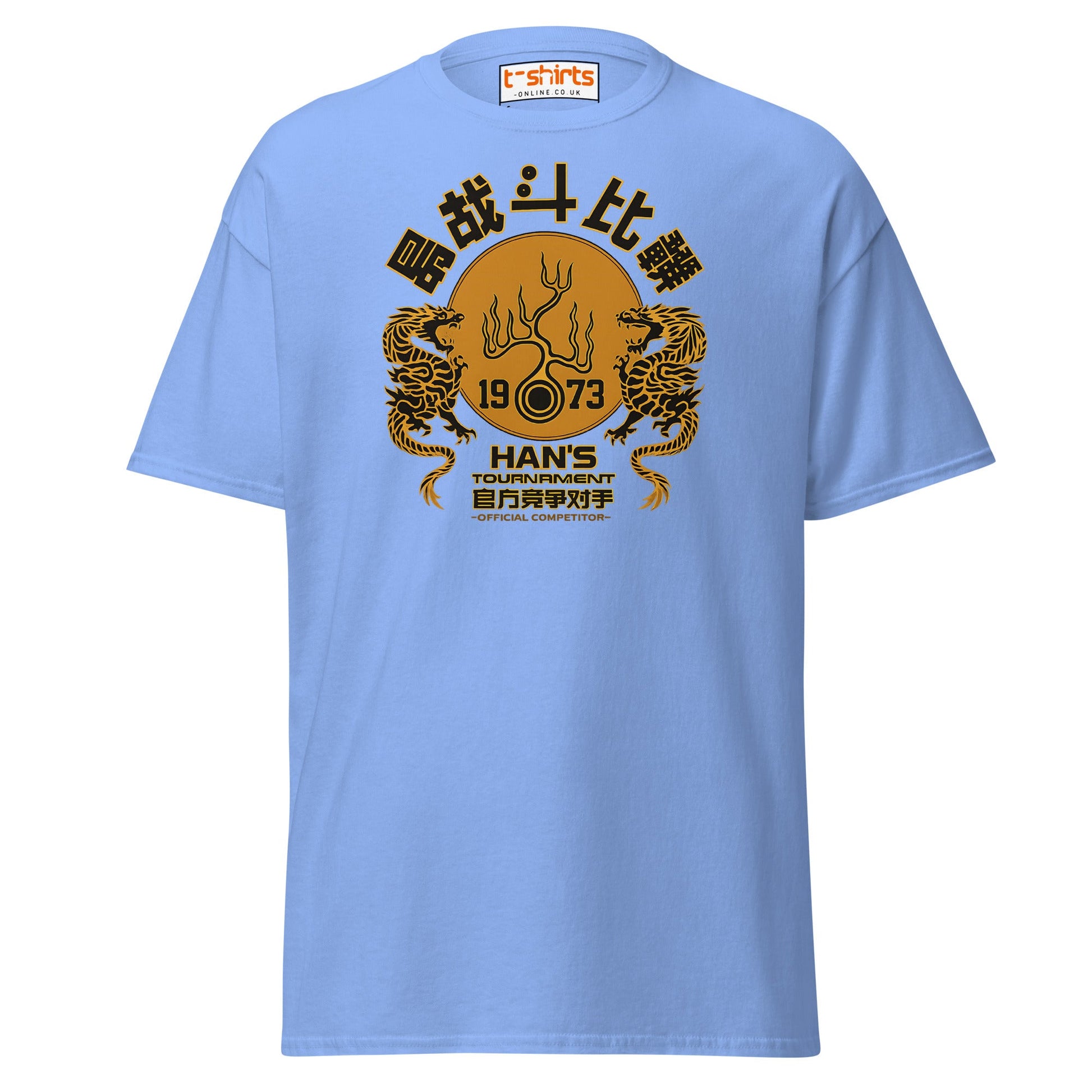 Han’s Tournament 1973 Competitor T-Shirt - Carolina Blue - T-Shirts Online