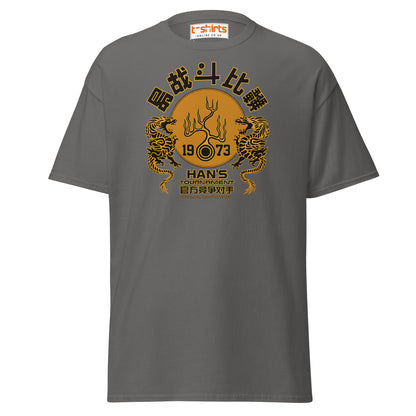 Han’s Tournament 1973 Competitor T-Shirt - Charcoal - T-Shirts Online