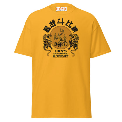 Han’s Tournament 1973 Competitor T-Shirt - Gold - T-Shirts Online