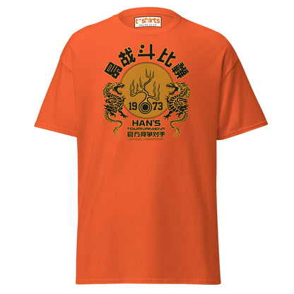 Han’s Tournament 1973 Competitor T-Shirt - Orange - T-Shirts Online