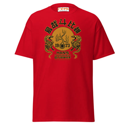 Han’s Tournament 1973 Competitor T-Shirt - Red - T-Shirts Online