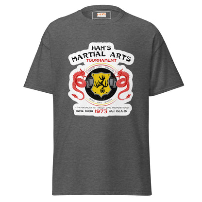 Han's Tournament | Enter the Dragon T-Shirt - Dark Heather - T-Shirts Online