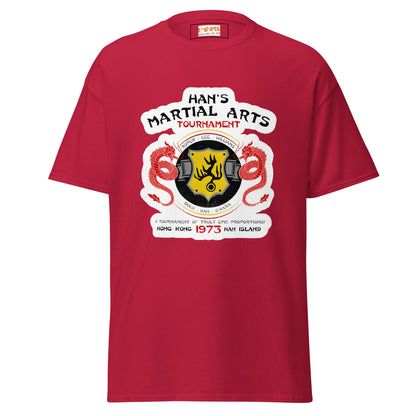 Han's Tournament | Enter the Dragon T-Shirt - Cardinal - T-Shirts Online