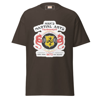 Han's Tournament | Enter the Dragon T-Shirt - Dark Chocolate - T-Shirts Online