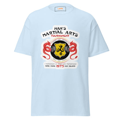 Han's Tournament | Enter the Dragon T-Shirt - Light Blue - T-Shirts Online