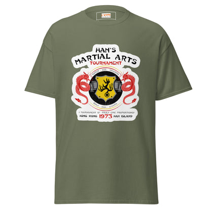 Han's Tournament | Enter the Dragon T-Shirt - Military Green - T-Shirts Online