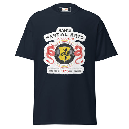 Han's Tournament | Enter the Dragon T-Shirt - Navy - T-Shirts Online